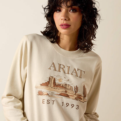 Ariat Chandail col rond essentiel Femme Sable d’été