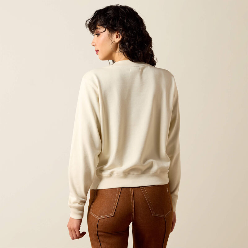 Ariat Chandail col rond essentiel Femme Sable d’été