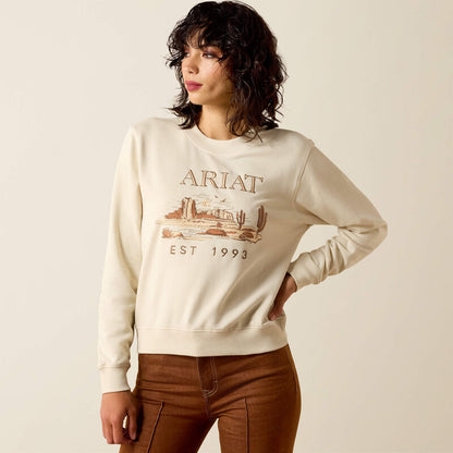Ariat Chandail col rond essentiel Femme Sable d’été