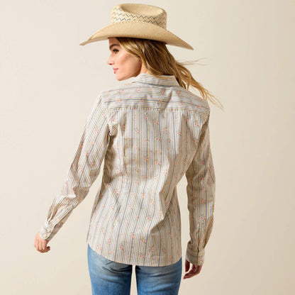 Ariat Chemise extensible Kirby Femme Rayures à fleurs vintage