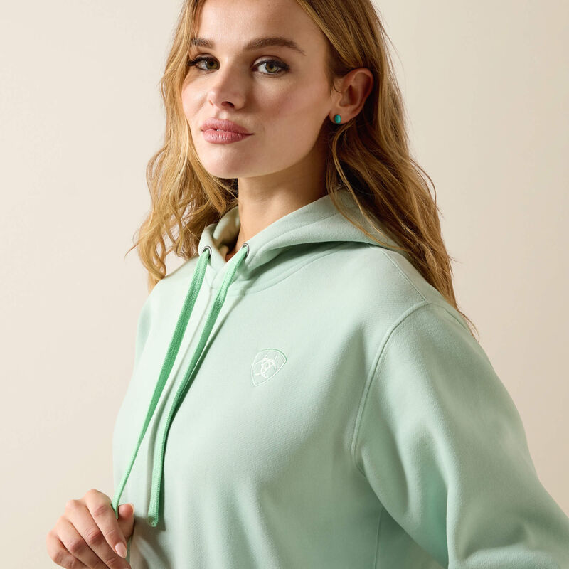 Ariat Sweat à capuchon Ariat Logo 2.0 Femme Vert argile
