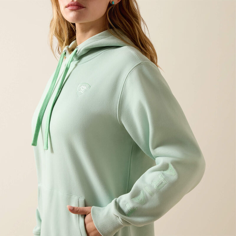 Ariat Sweat à capuchon Ariat Logo 2.0 Femme Vert argile