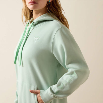 Ariat Sweat à capuchon Ariat Logo 2.0 Femme Vert argile