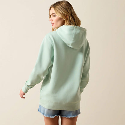 Ariat Sweat à capuchon Ariat Logo 2.0 Femme Vert argile