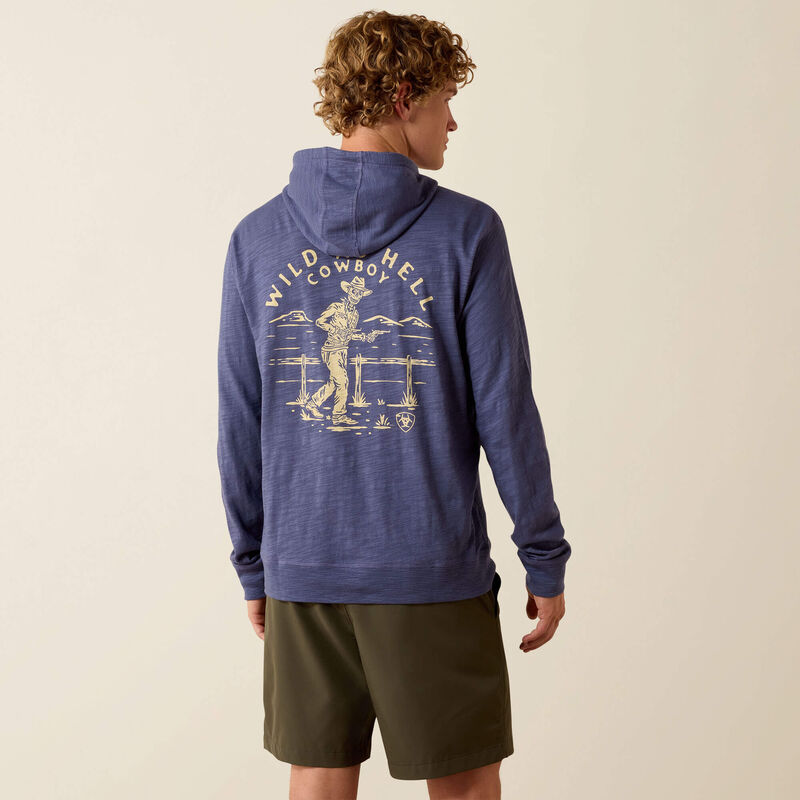 Ariat Hoodie rétro léger Homme Ombre nocturne