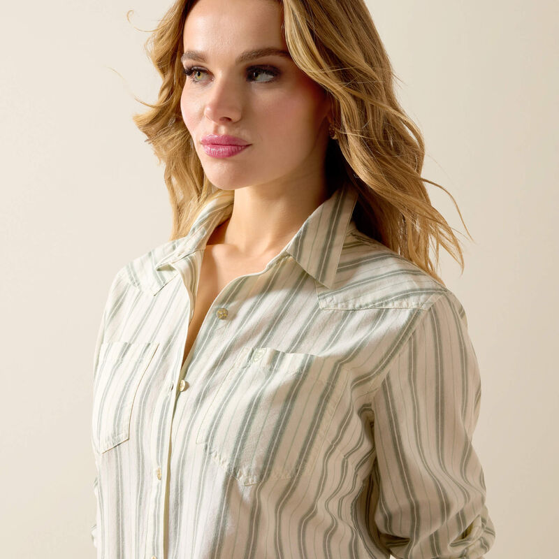 Ariat Chemise Billie Jean Femme Rayures marines