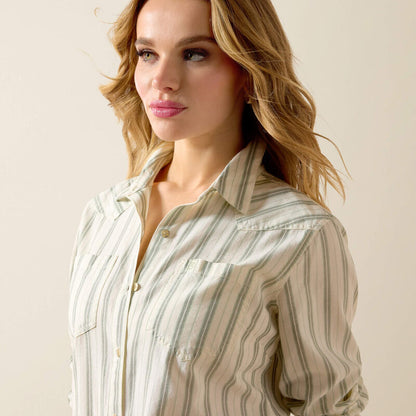 Ariat Chemise Billie Jean Femme Rayures marines