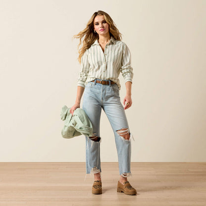 Ariat Chemise Billie Jean Femme Rayures marines