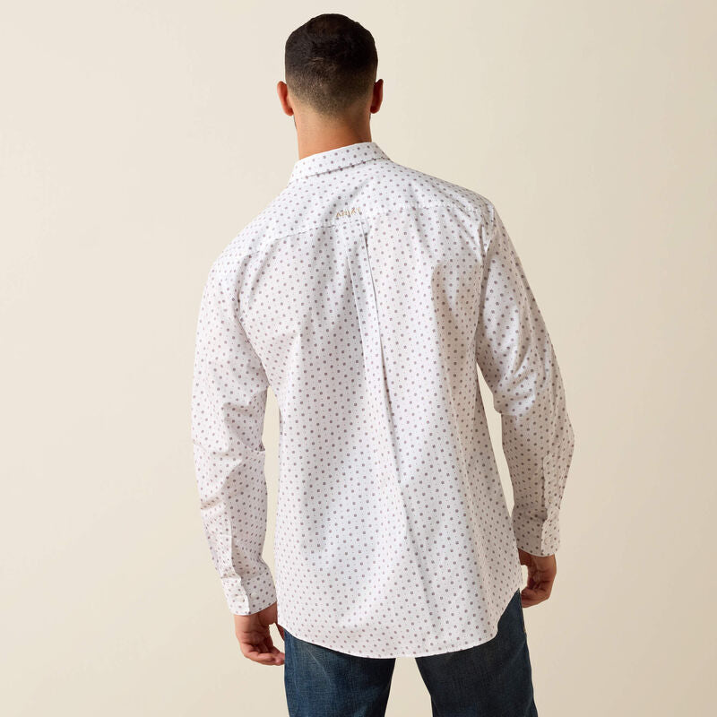Ariat Chemise Team Wake coupe standard Homme Blanc / Kaki
