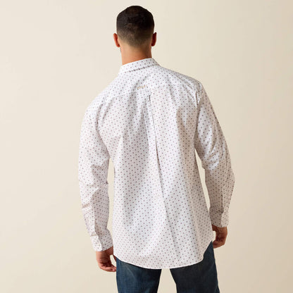 Ariat Chemise Team Wake coupe standard Homme Blanc / Kaki
