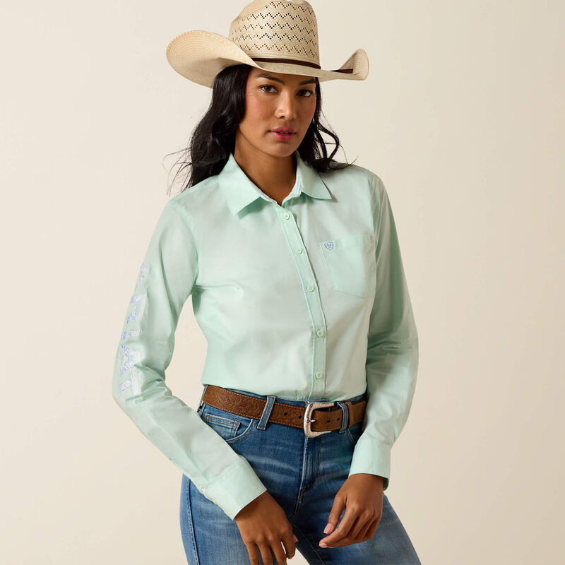 Ariat Chandail Team Kirby Femme Aqua poudré