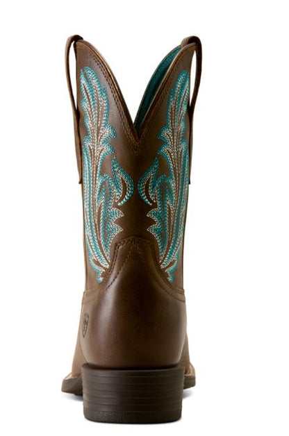 Ariat Botte western Round Up Filly pour femme à bout carré large