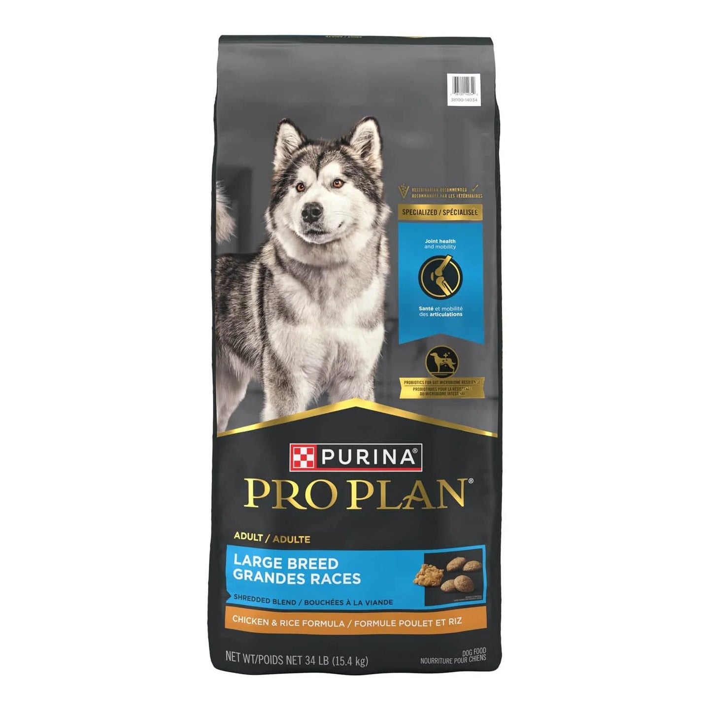 ProPlan Chien Bouchées de poulet Grandes Races 15.4Kg