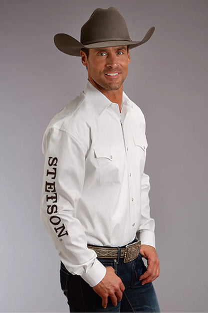 Stetson Chemise western homme blanche