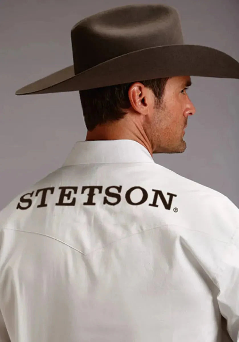Stetson Chemise western homme blanche