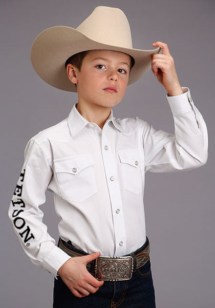 Stetson chemise Blanche Pour Garçons