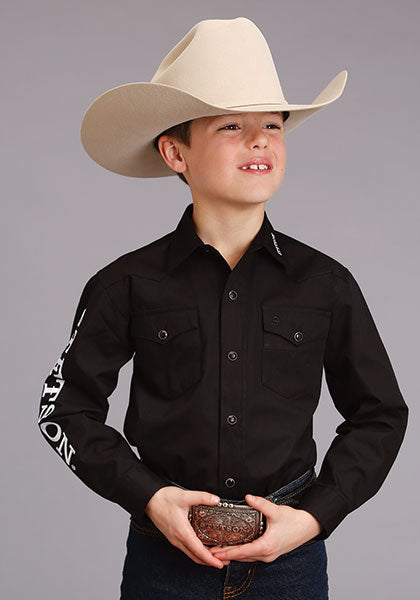 Stetson chemise noir pour garçons