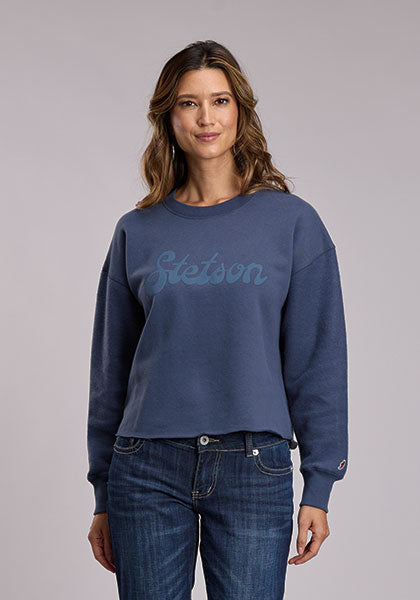 Stetson Sweat-shirt mi-long à col rond pour femme