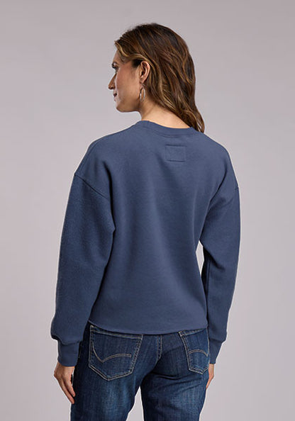 Stetson Sweat-shirt mi-long à col rond pour femme