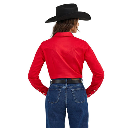 Wrangler Retro Chemise pour femme Rouge