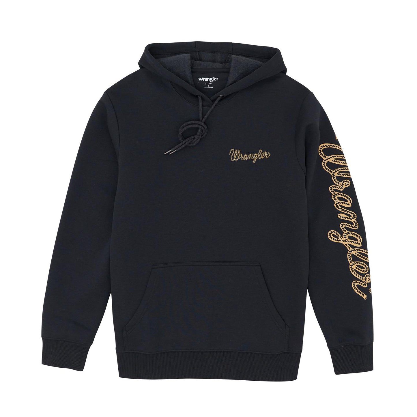 Wrangler Coton Ouaté Logo Rope, Noir