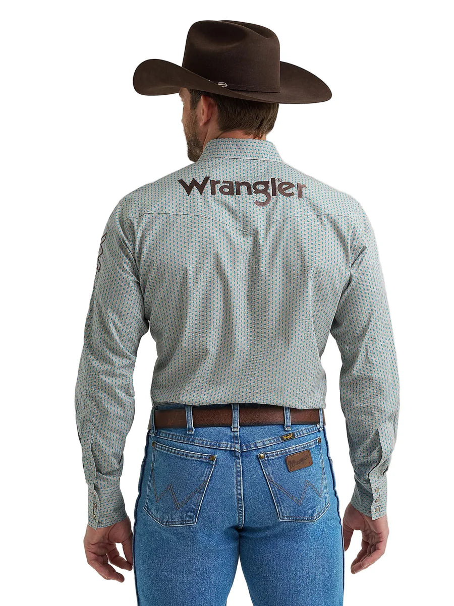 Wrangler Chemise manches Longues Peacock pour Homme
