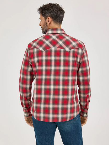 Wrangler Retro Chemise à Carreaux Firetruck Red pour Homme