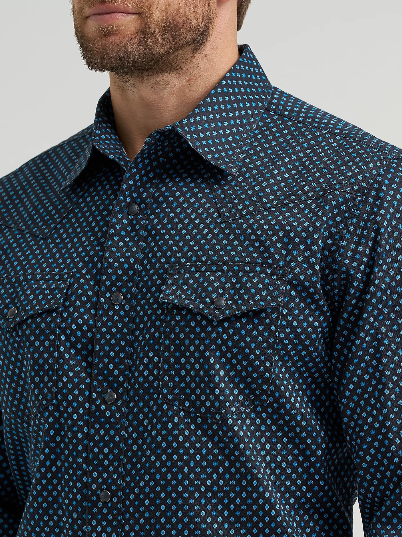 Wrangler Retro Chemise imprimé Bleu Marine pour Homme