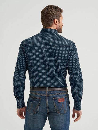 Wrangler Retro Chemise imprimé Bleu Marine pour Homme