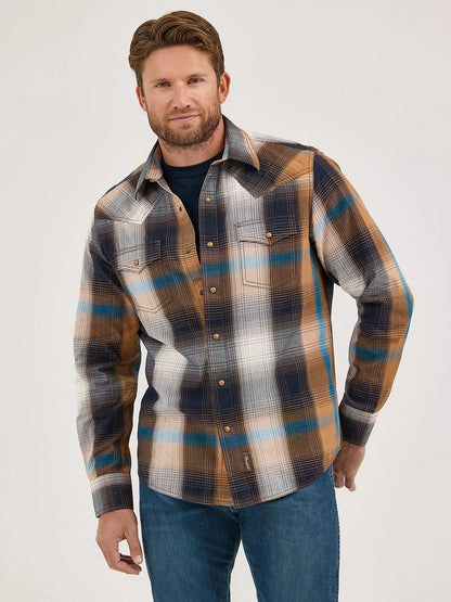 Wrangler Retro Chemise Premium Bold Brown pour Homme