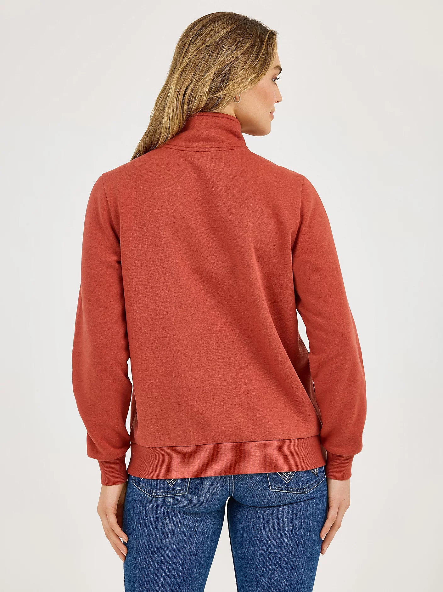 Wrangler Retro Americana Sweat Orange pour Femme