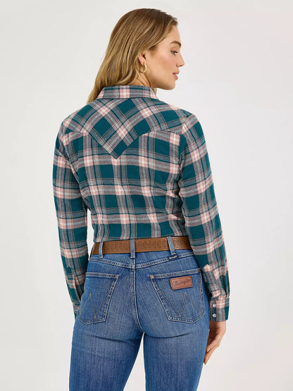 Wrangler Retro Chemise Flanelle Pine Forest pour Femme