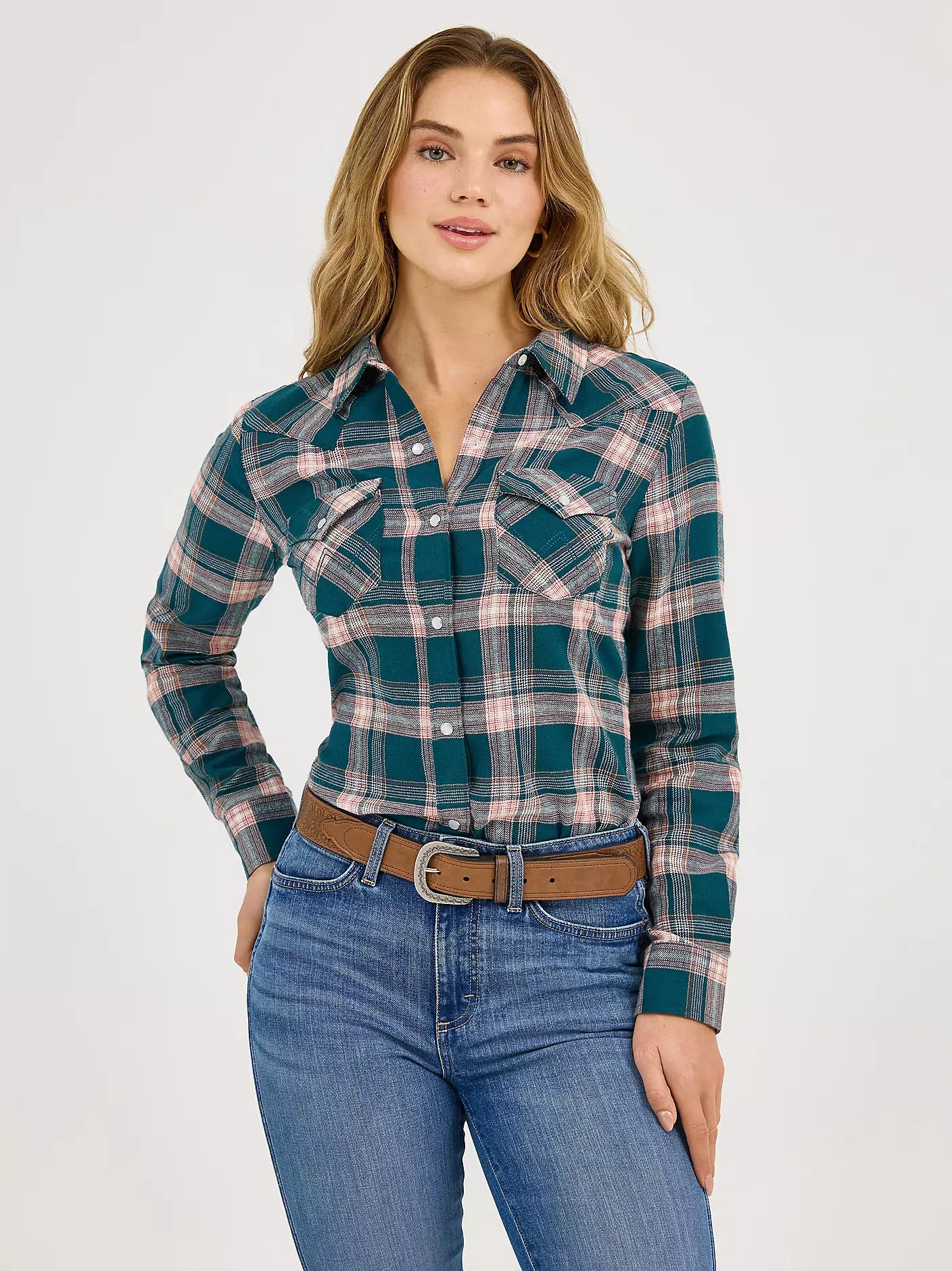 Wrangler Retro Chemise Flanelle Pine Forest pour Femme