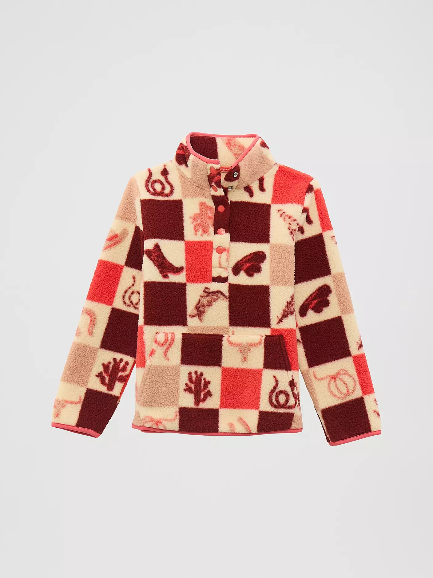 Wrangler Pull Sherpa Rose pour Fille
