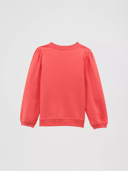 Wrangler Sweat à Manches Bouffantes Rose pour Fille