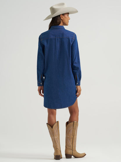 Robe-chemise Wrangler® en denim - Denim foncé