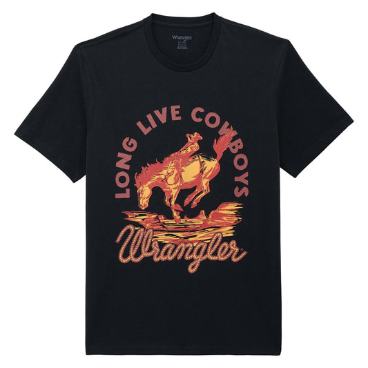 Wrangler T-shirt graphique pour homme – manches courte – noir profond