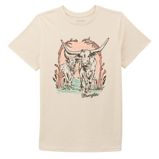 Wrangler T-shirt à manches courtes – Silver Birch Heather