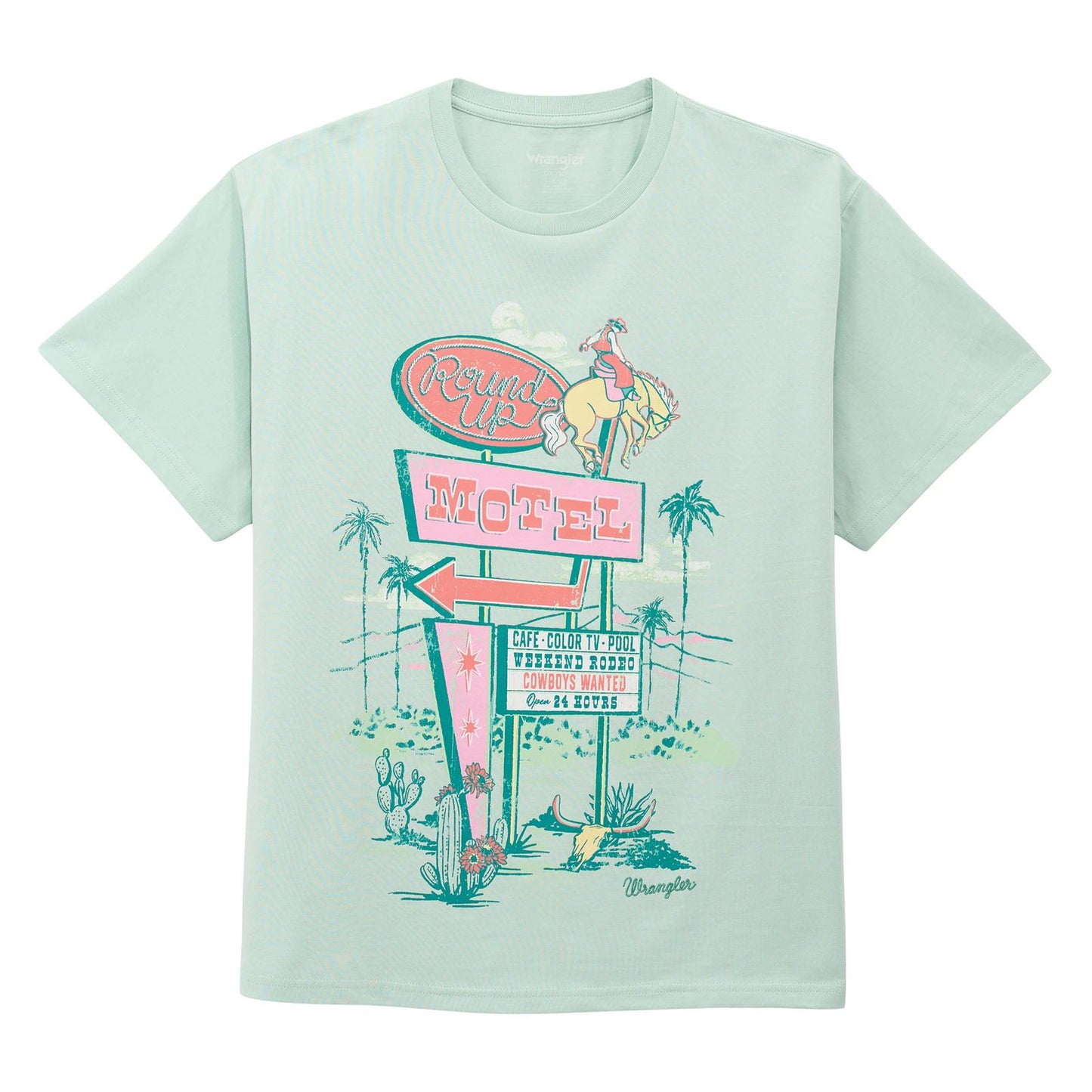 Wrangler T-shirt graphique à manches courtes pour femme– vert Lichen