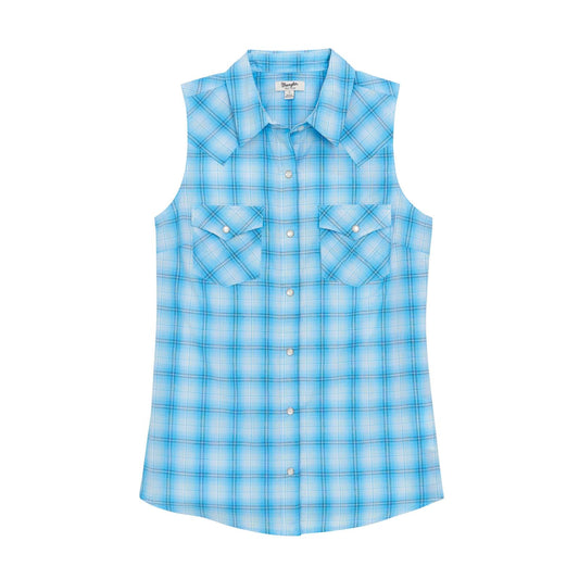 Wrangler Chemise Retro® Essential pour homme – à pressions – bleu