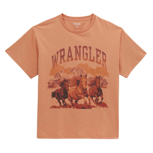 T-shirt Wrangler Retro® Graphic à manches courtes – Coupe Girlfriend pour femme