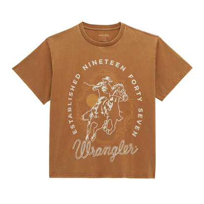 T-shirt à manches courtes à motif rétro® Wrangler - Coupe de petite amie