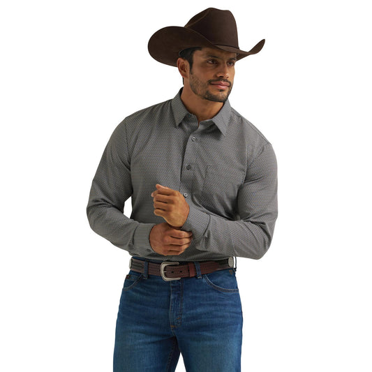 Wrangler® X Cody Johnson chemise performance à manches longues - Coupe classique - Boutons - Multi noir
