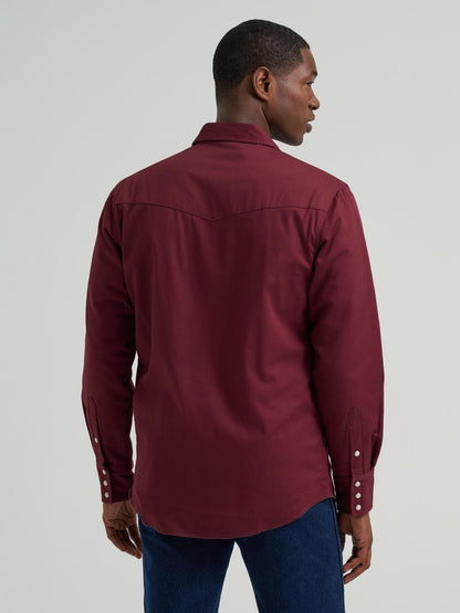 Chemise de travail Wrangler® doublée en flanelle – Coupe classique pour homme