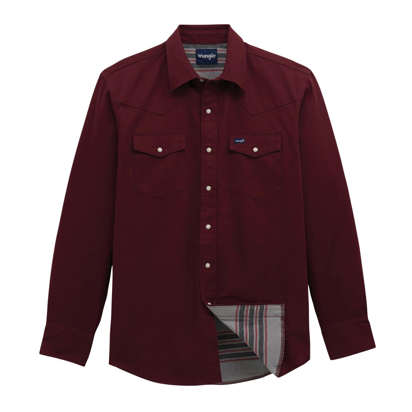 Chemise de travail Wrangler® doublée en flanelle – Coupe classique pour homme