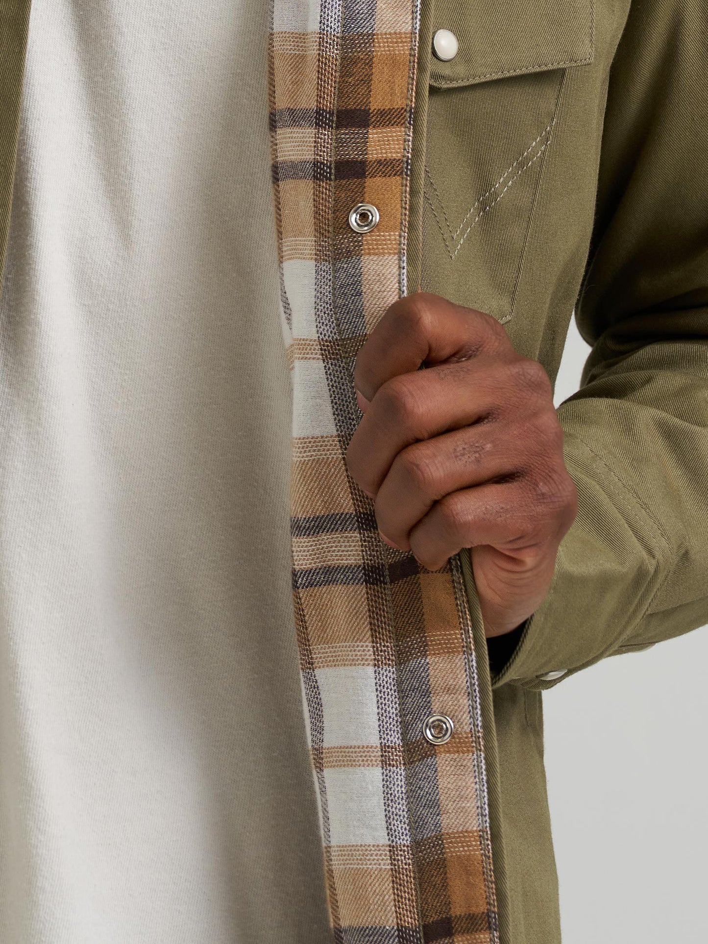 Chemise de travail Wrangler® doublée en flanelle – Coupe classique pour homme