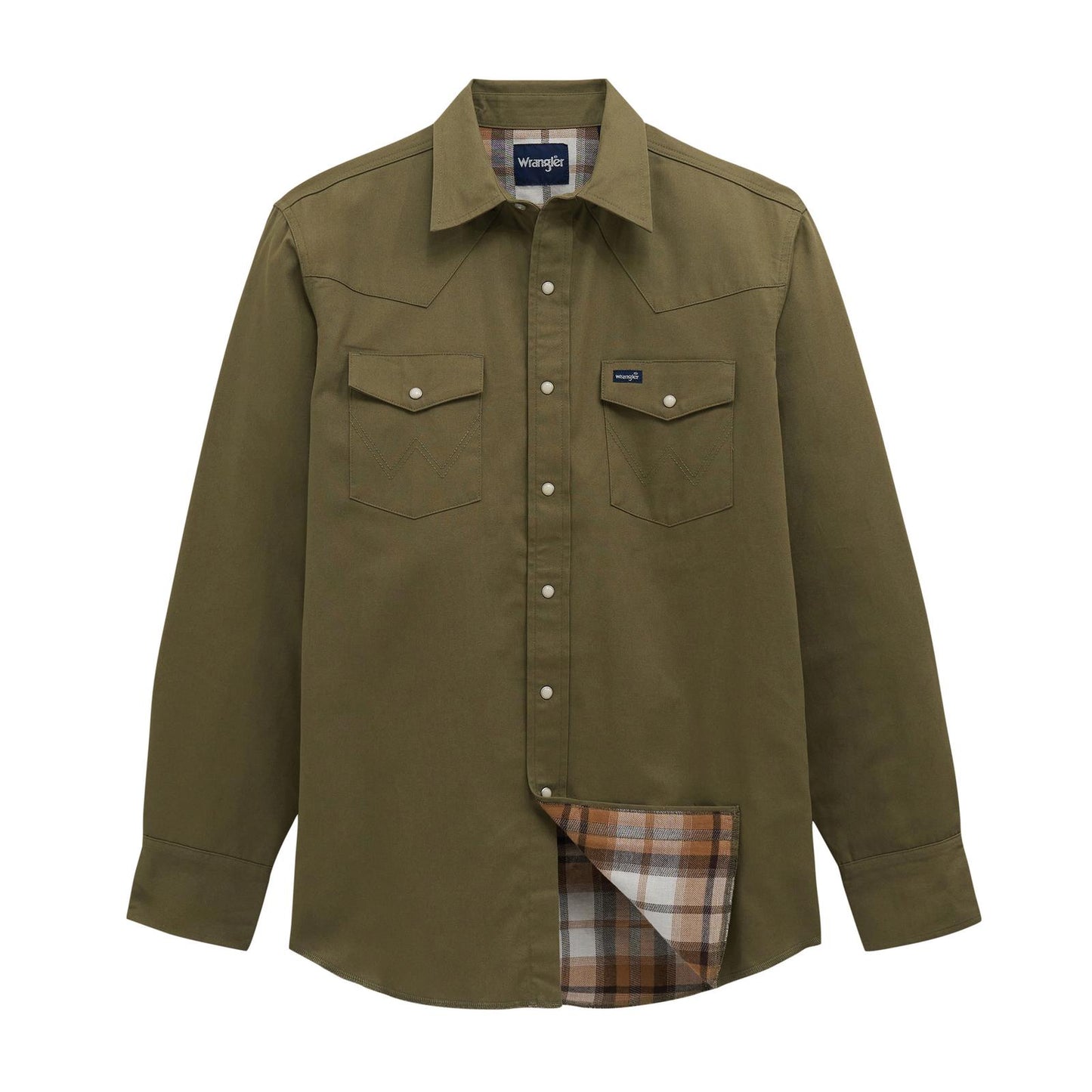 Chemise de travail Wrangler® doublée en flanelle – Coupe classique pour homme