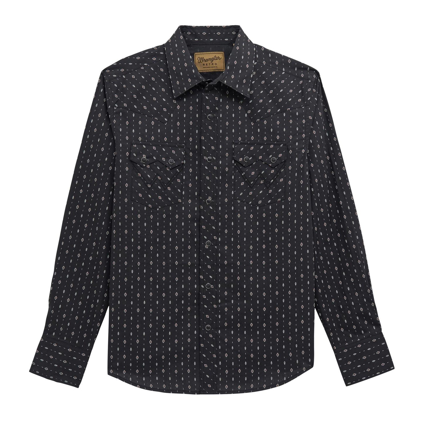 CHEMISE rétro® à manches longues Wrangler - Modern Fit - Noir