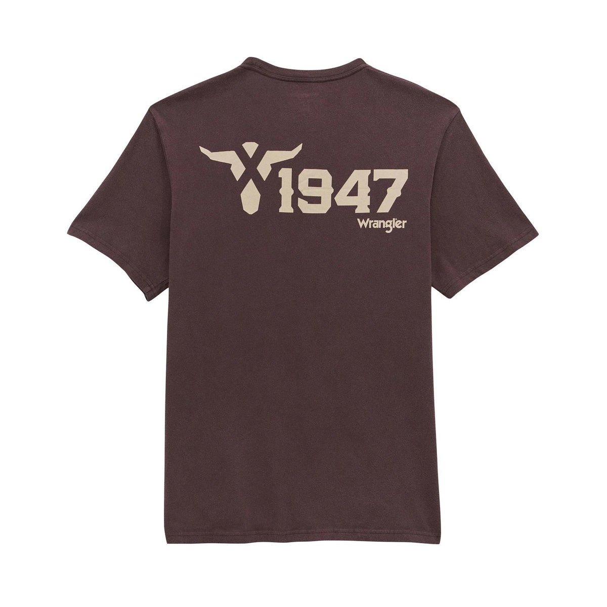 Wrangler® T-shirt à manches courtes à motifs - Coupe régulière - Seal Brown Homme