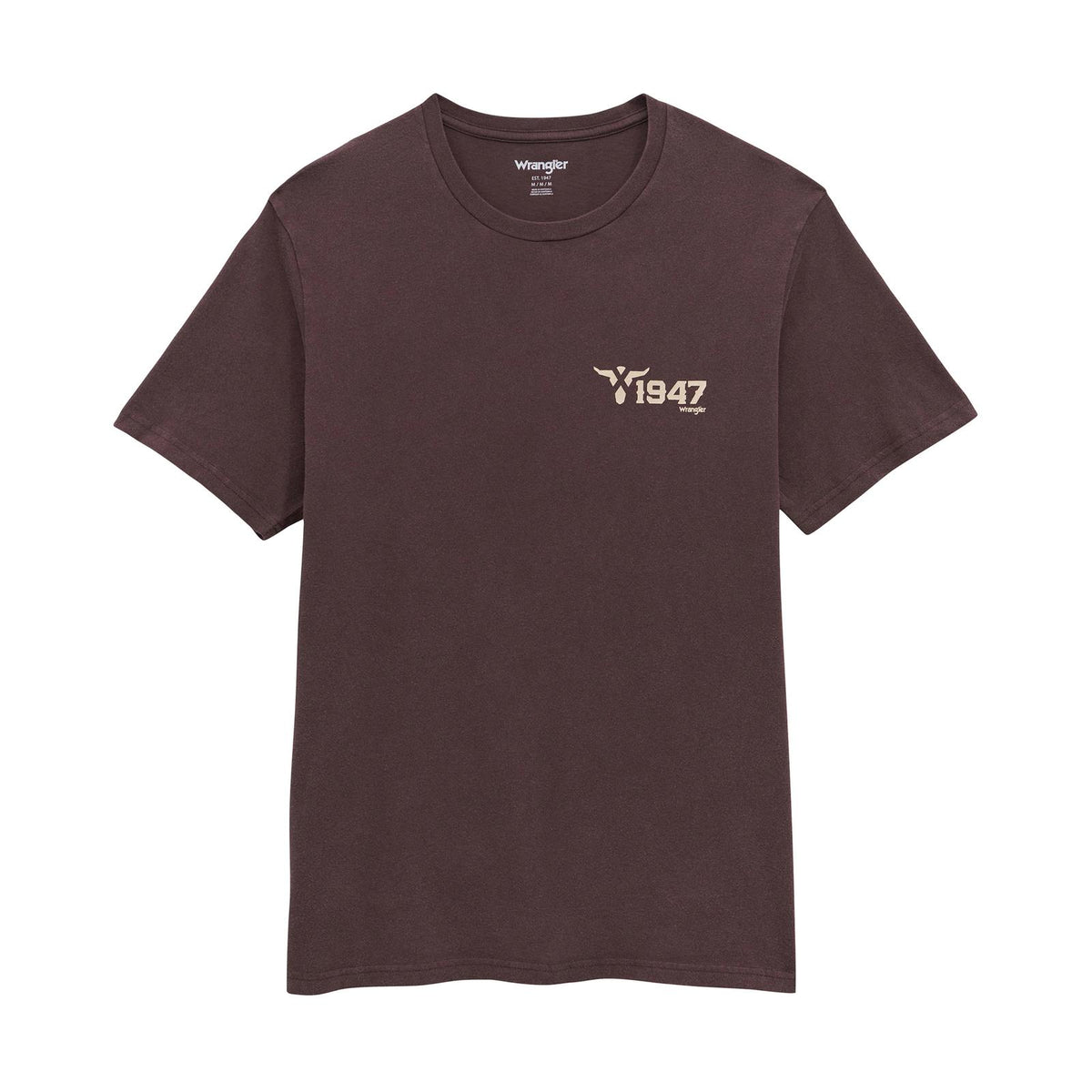 Wrangler® T-shirt à manches courtes à motifs - Coupe régulière - Seal Brown Homme